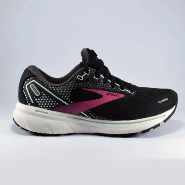 Brooks Ghost 14 Black/Pink Running Shoes
