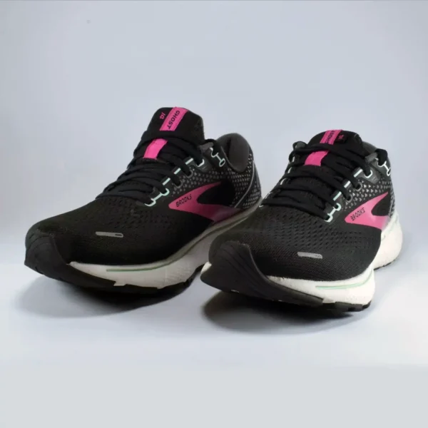Brooks Ghost 14 Black/Pink Running Shoes - Image 5